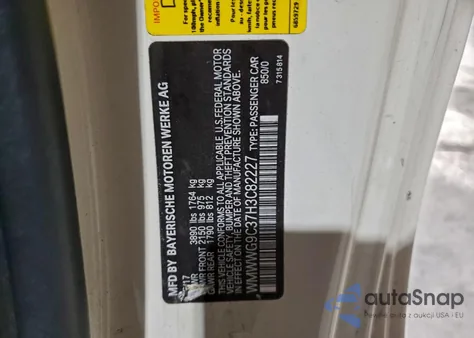 2017 Mini Cooper S z USA, uszkodzony, nr VIN WMWWG9C37H3C82227